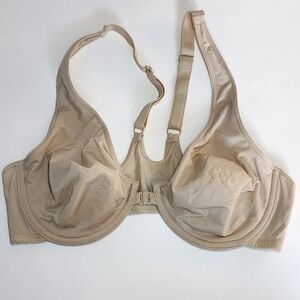 BARELY BREEZIES Women's Microfiber Front Closure  Underwire Nude Bra/ 36c